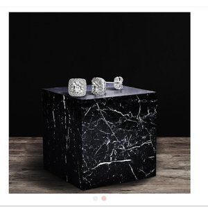 Brand New Genevive Halo Square Earrings